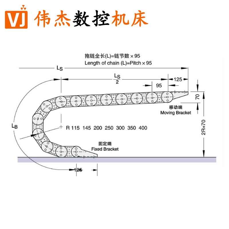 TL95型鋼制拖鏈