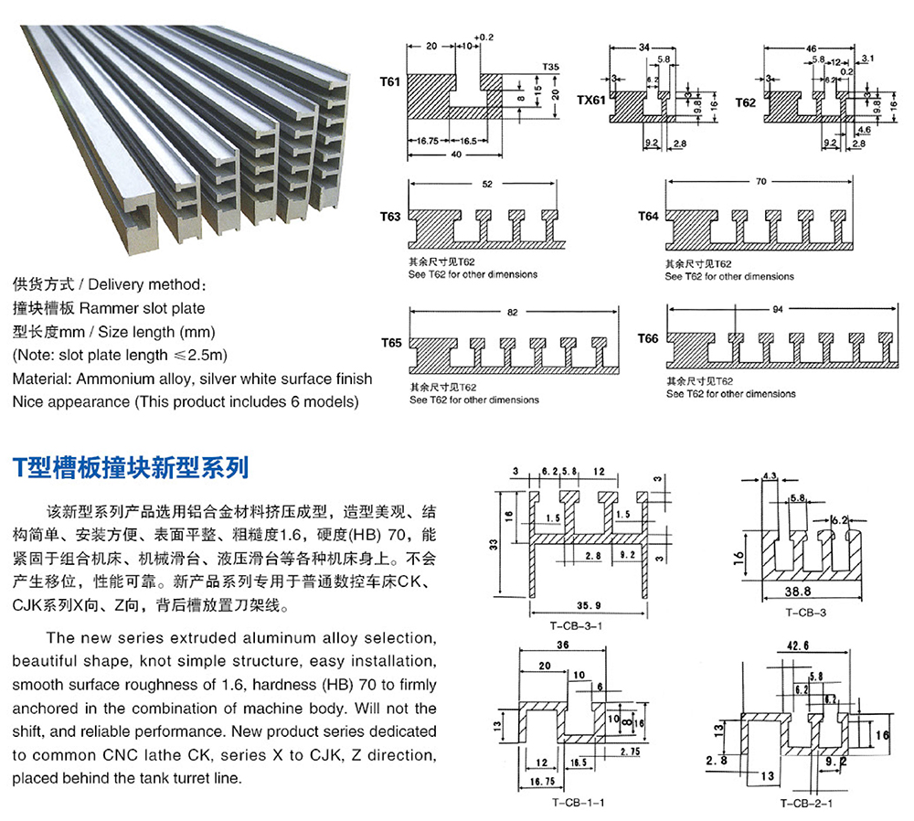 T型槽板撞塊新型系列1