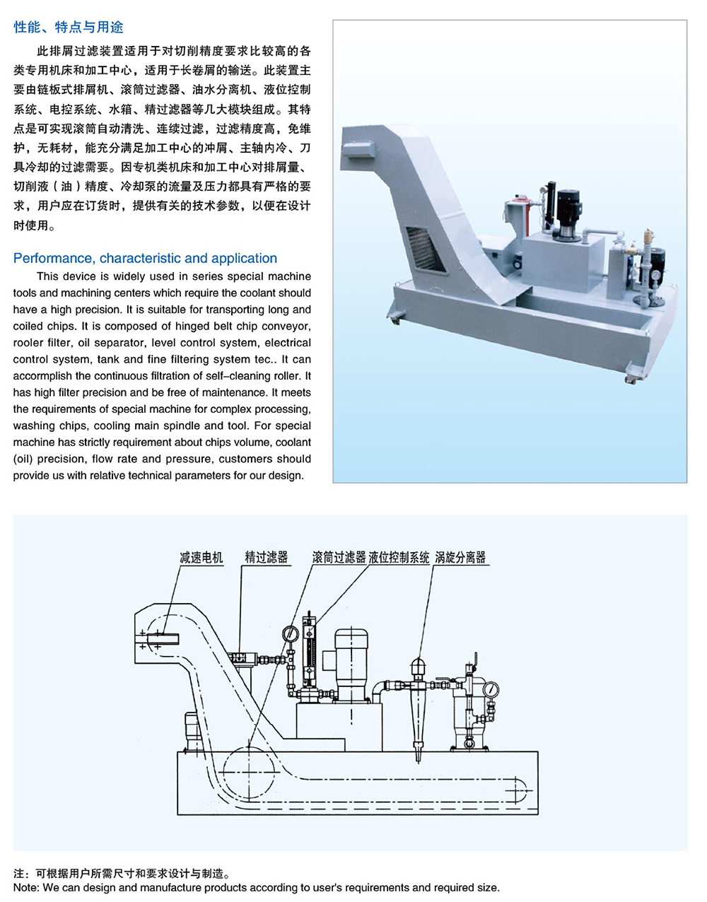 鏈板式反沖滾筒綜合排屑冷卻過濾裝置1