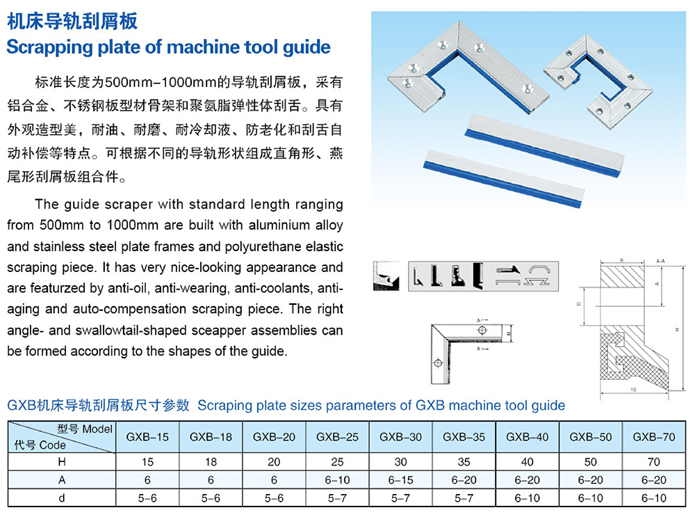 機床導軌刮屑板1