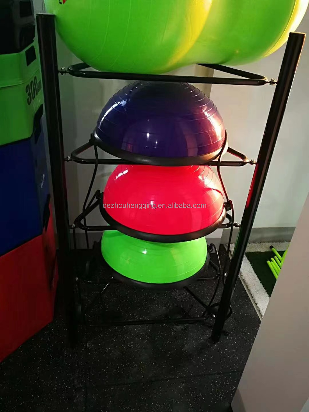 Pvc Balance Board with Resistance Bands for Yoja Pilates Training Half Balance Ball