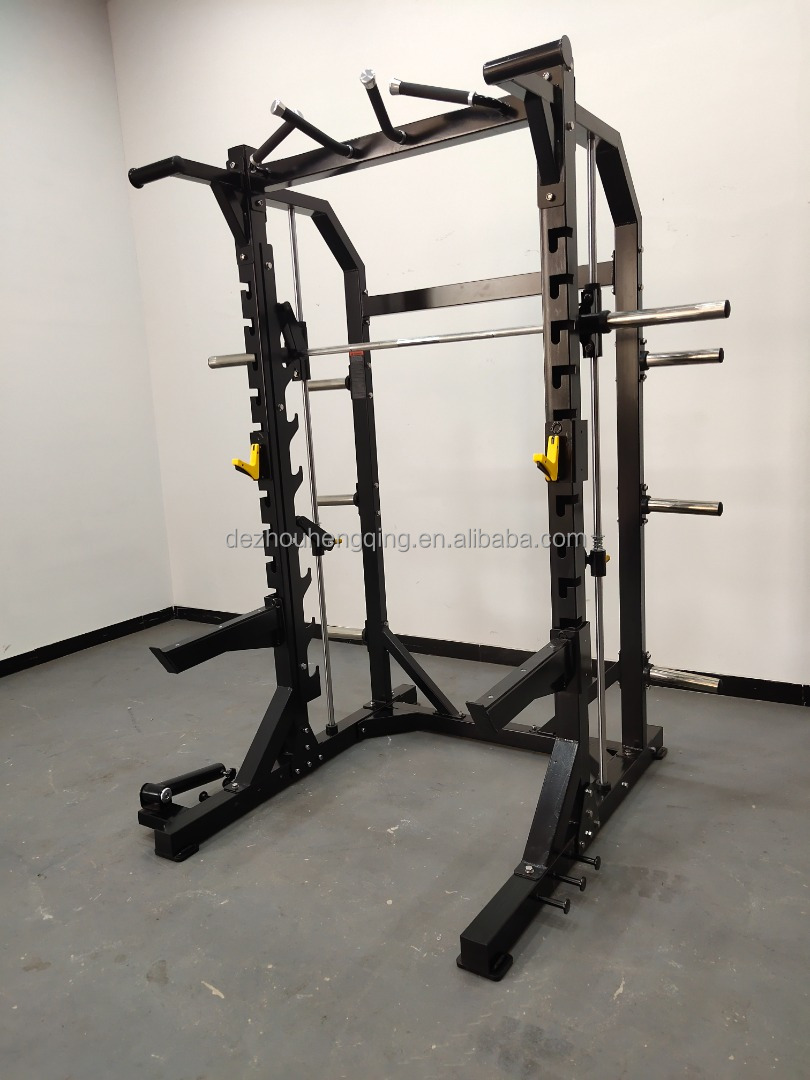 Professional Gym Fitness Body Building Multi Functional Power Squat Rack Smith Machine Sports Equipment