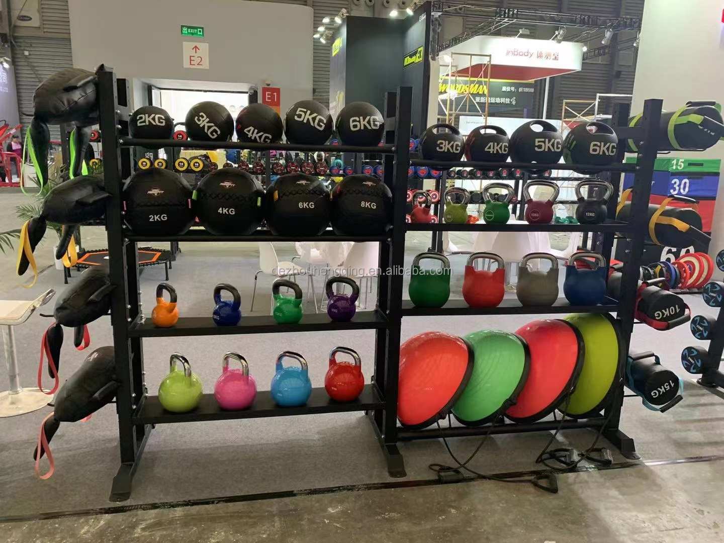 Pvc Balance Board with Resistance Bands for Yoja Pilates Training Half Balance Ball