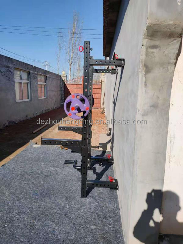 Home Gym fitness equipment Adjustable outdoor squat rack wall folding racks