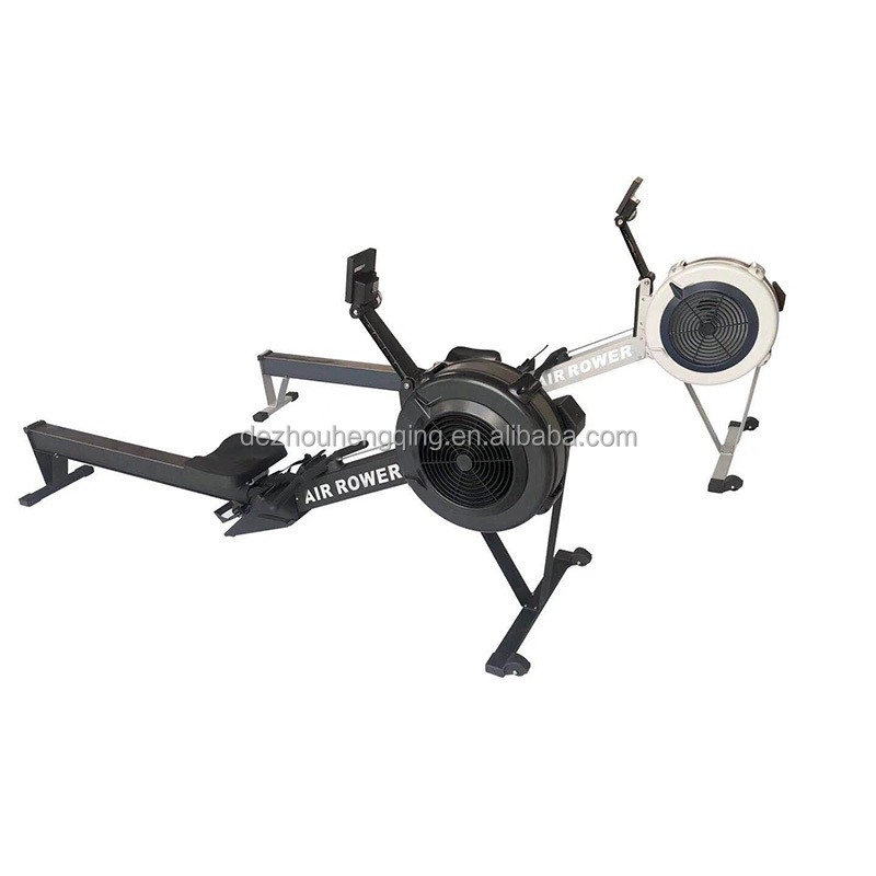 Magnetic boater rowing machine air rower for commercial gym fitness