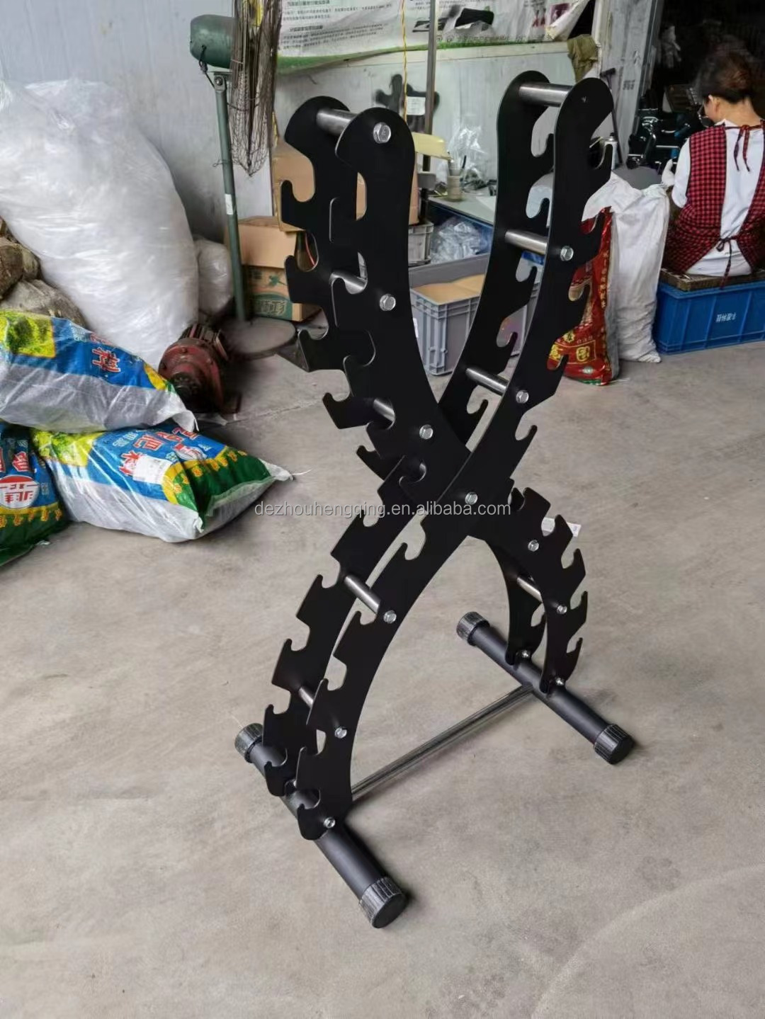 Competitive Price Vertical 10 Rack Dumbbell Weights X Dumbbell Rack
