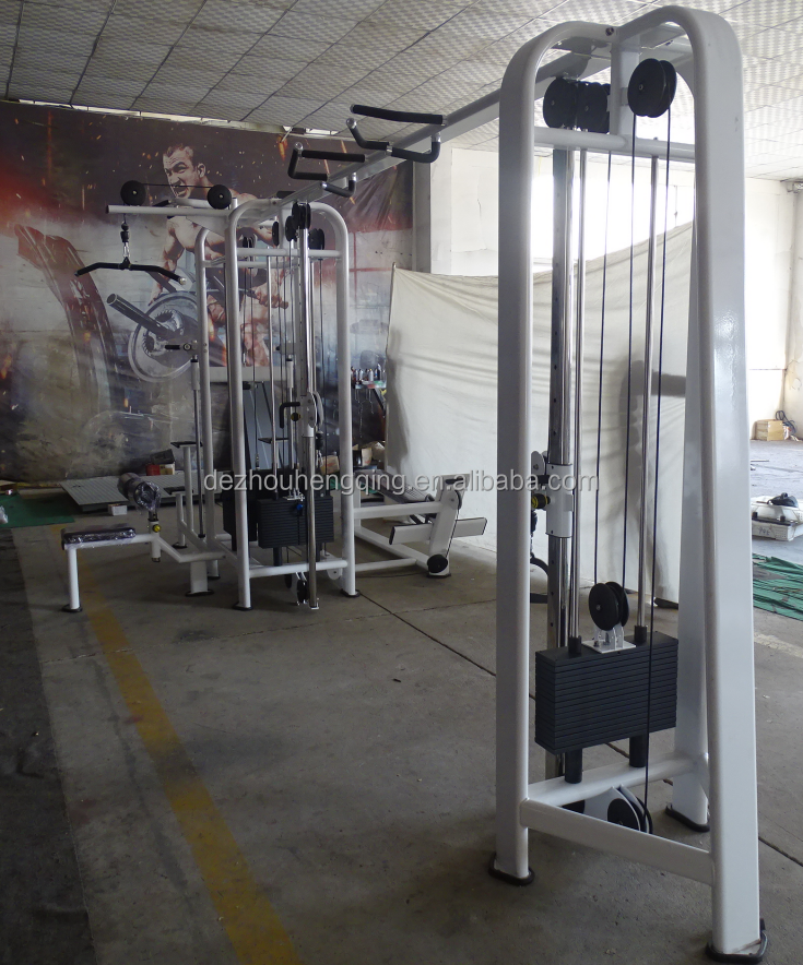 Good Design 5 station Multi Gym Strength Training Machines Crossover Cable Jungle Exercise Equipment