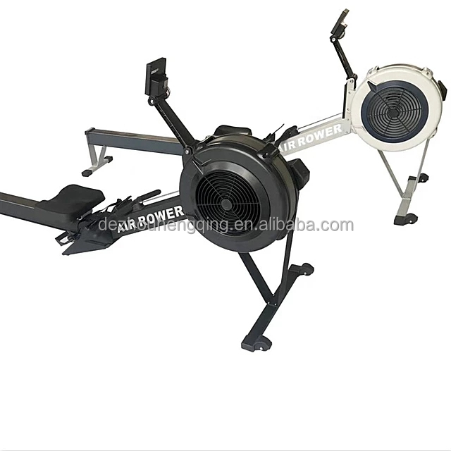 Magnetic boater rowing machine air rower for commercial gym fitness