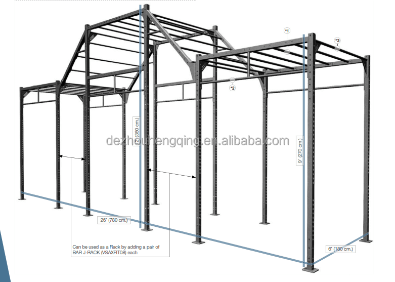 Multi Functional Gym Fitness Wall Mounted Single Free Standing Rigs CF Racks Equipment