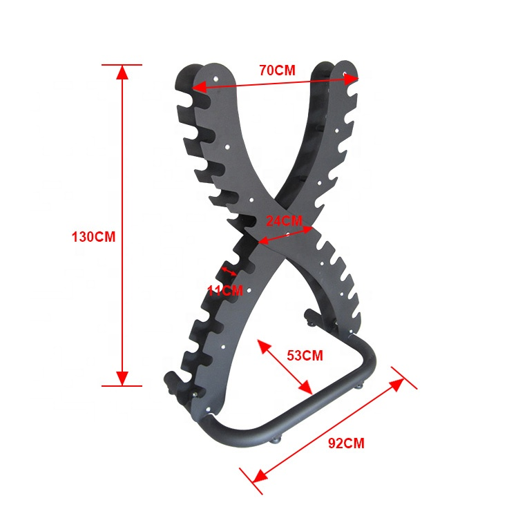 Competitive Price Vertical 10 Rack Dumbbell Weights X Dumbbell Rack