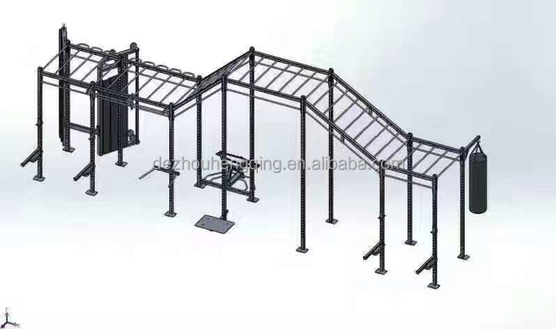 Multi Functional Gym Fitness Wall Mounted Single Free Standing Rigs CF Racks Equipment