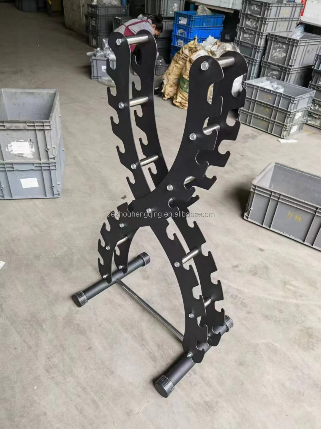 Competitive Price Vertical 10 Rack Dumbbell Weights X Dumbbell Rack
