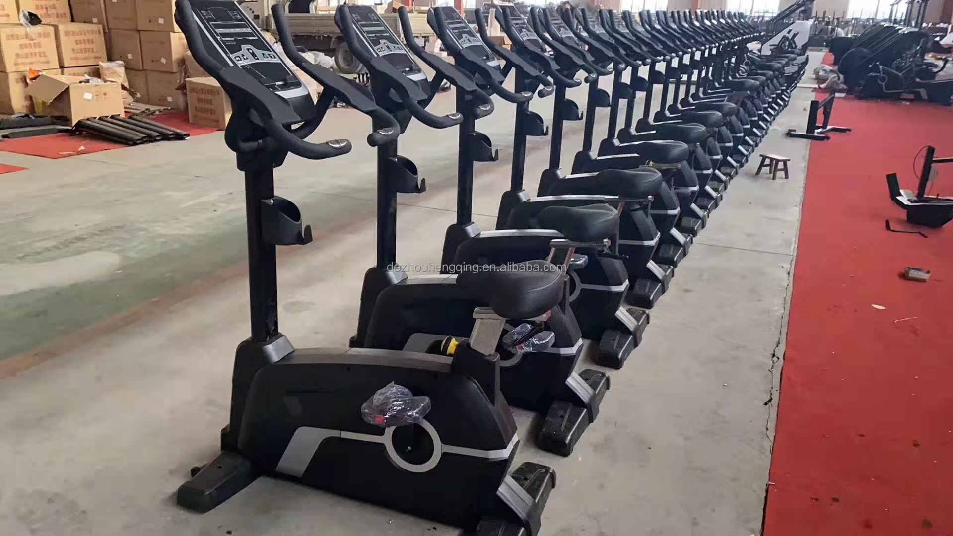 Hot Selling Cardio Training Gym Home Workout Cycling Equipment Upright Bike Magnetism Exercise Bike
